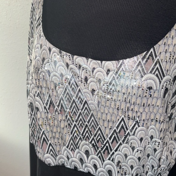 Dress Barn Sequined Top Draped Side Dress size 24 - Picture 3 of 11